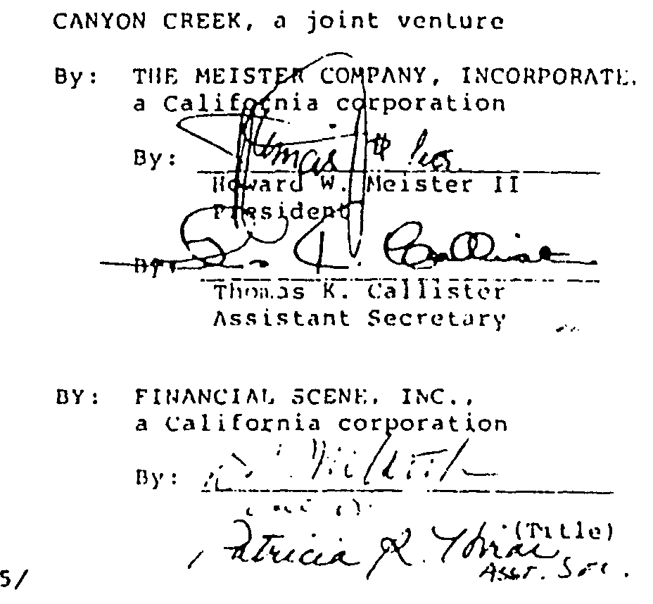 CC&R Signatures