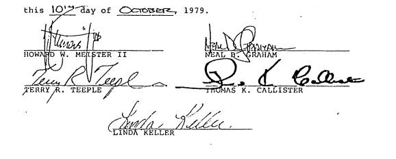 Incorporator's Signatures